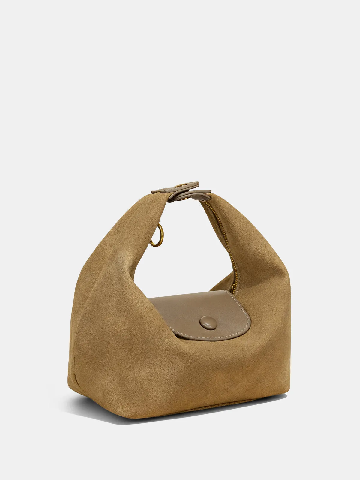 Faux Suede Flap Hobo Bag sold by COMMENSE product image thumbnail 3