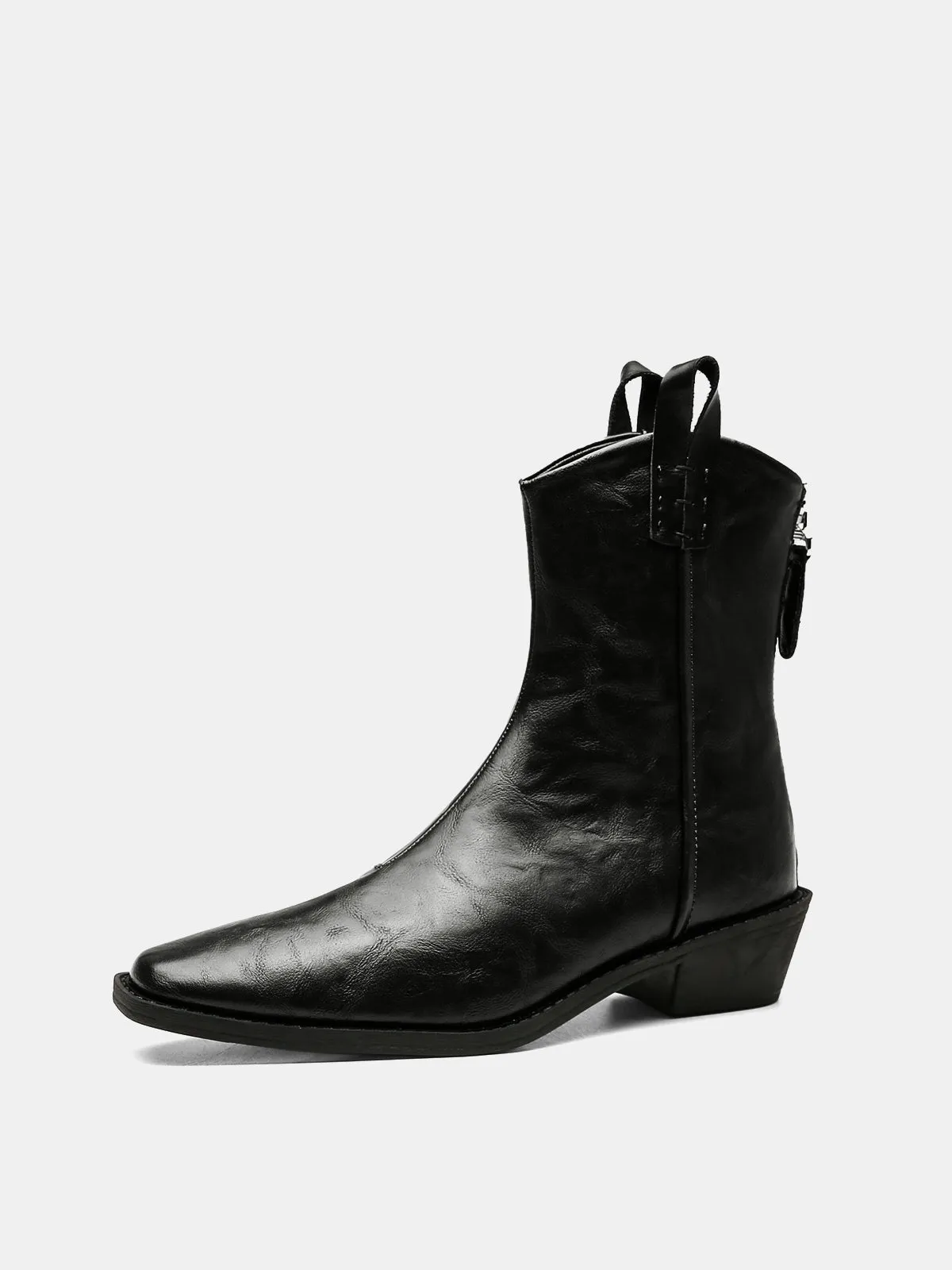 PU Leather Western Ankle Boots sold by COMMENSE product image thumbnail 2