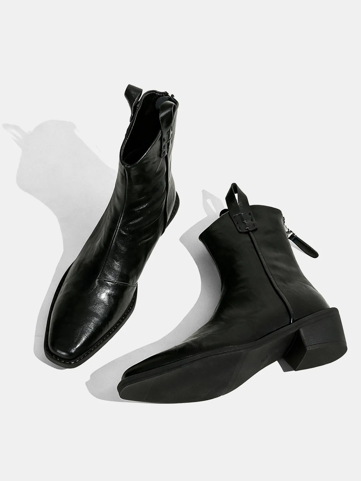 PU Leather Western Ankle Boots sold by COMMENSE product image thumbnail 3