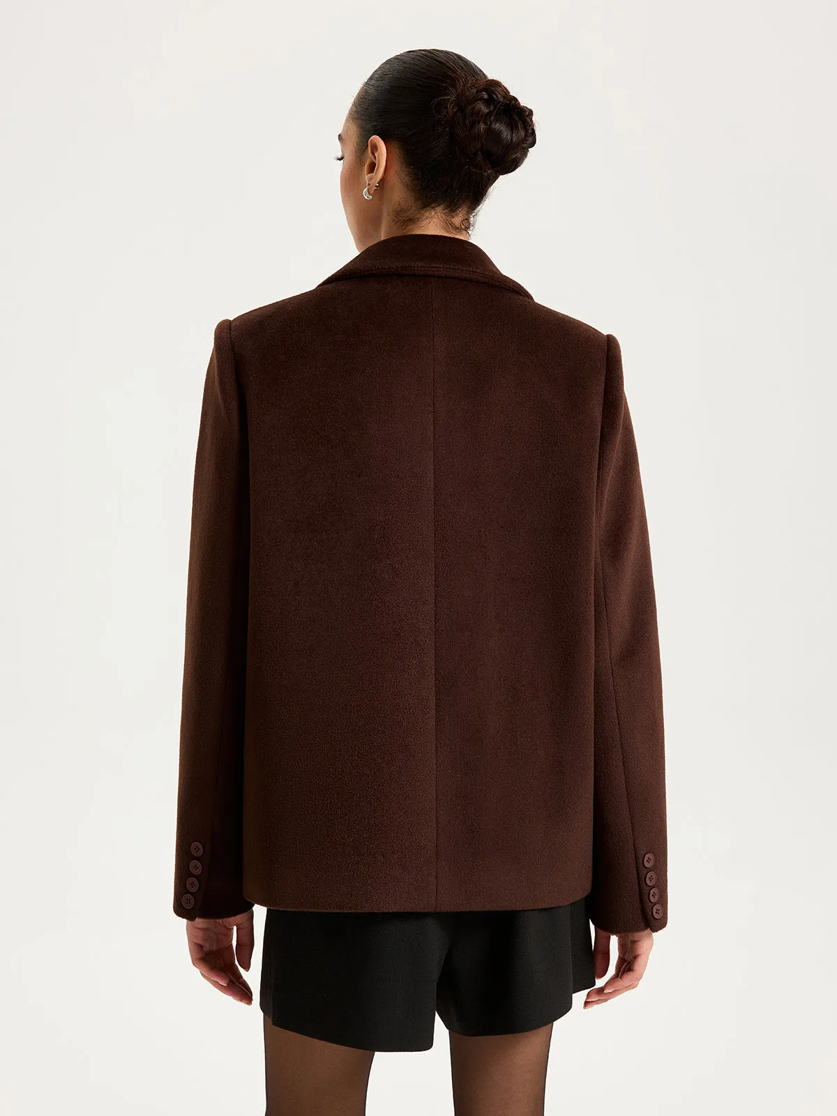 Double-Breasted Lapel Blazer sold by COMMENSE product image thumbnail 5