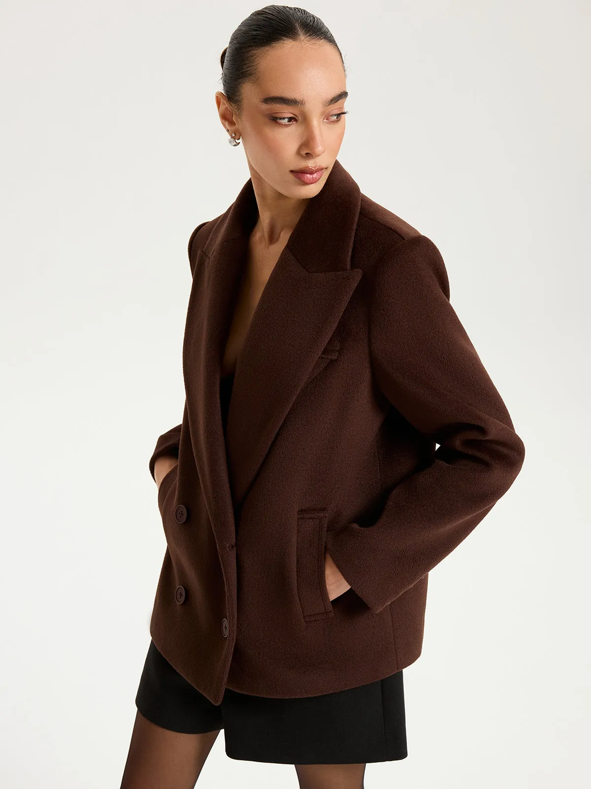 Double-Breasted Lapel Blazer sold by COMMENSE product image thumbnail 3