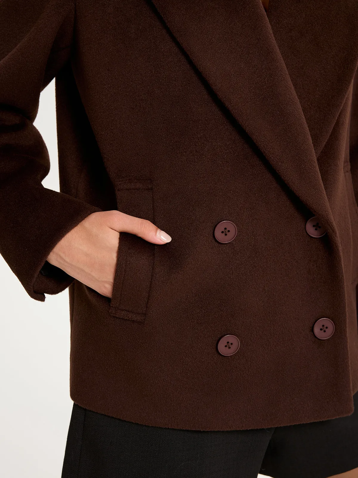 Double-Breasted Lapel Blazer sold by COMMENSE product image thumbnail 4