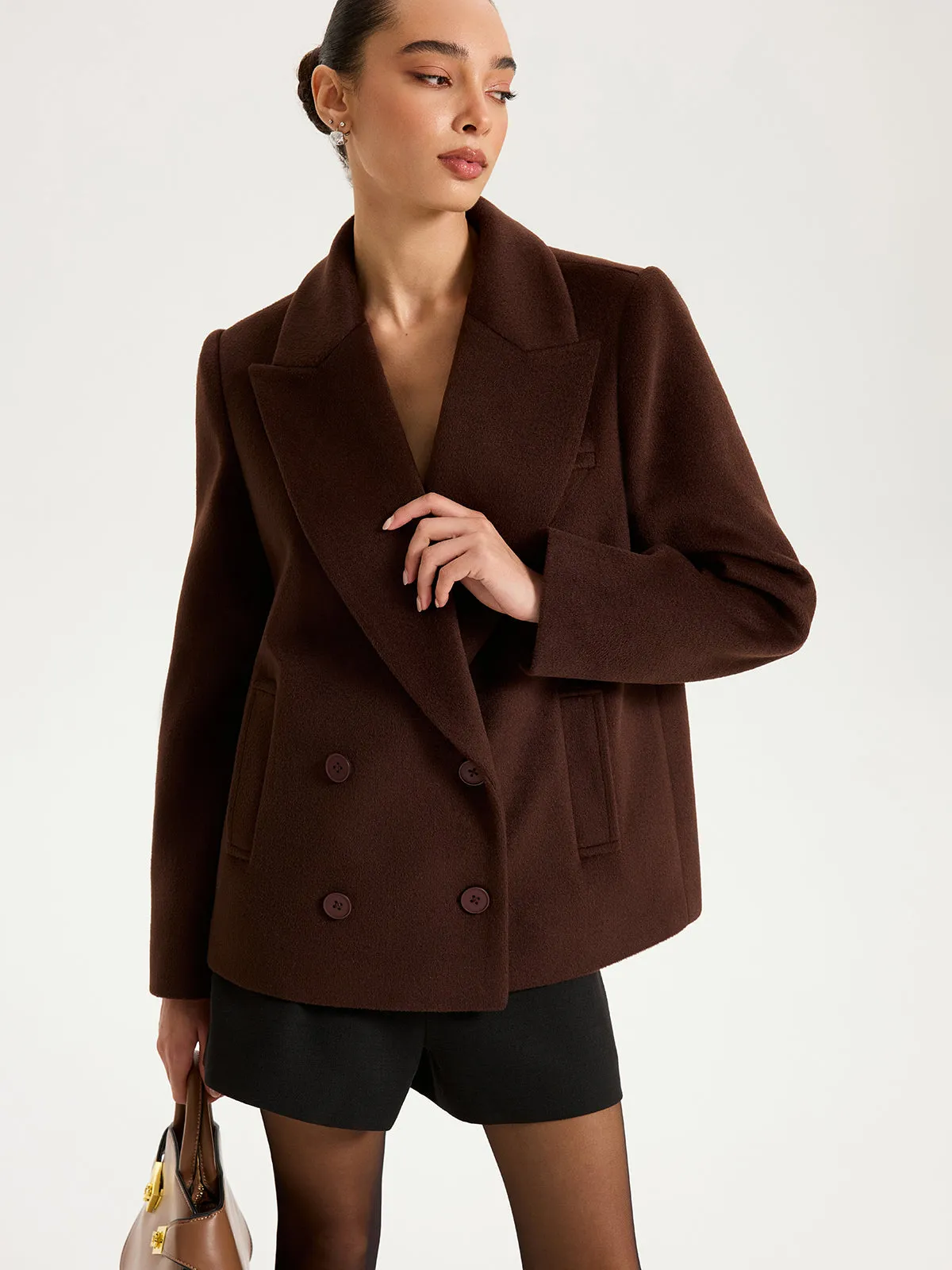 Double-Breasted Lapel Blazer sold by COMMENSE product image thumbnail 2