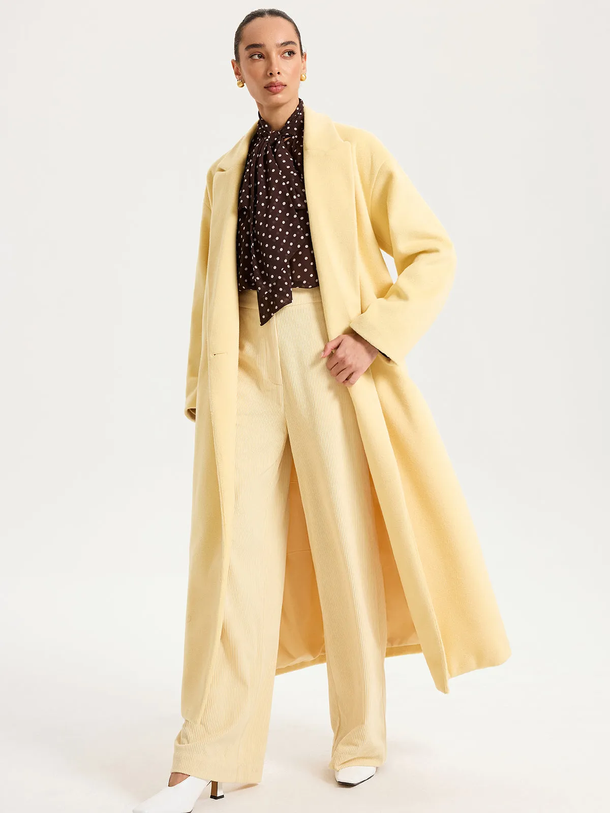 High-Waist Corduroy Wide-Leg Pants sold by COMMENSE product image thumbnail 3