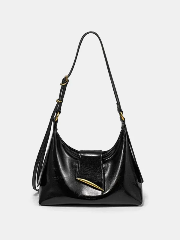 Golden Accent PU Leather Shoulder Bag sold by COMMENSE
