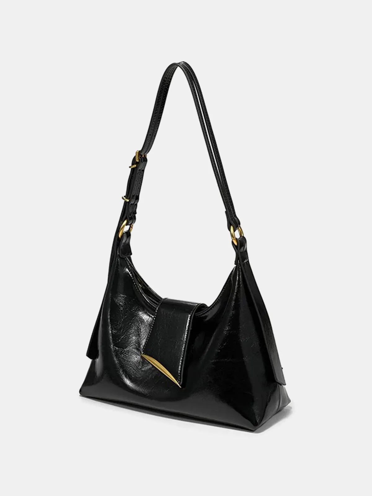Golden Accent PU Leather Shoulder Bag sold by COMMENSE product image thumbnail 2