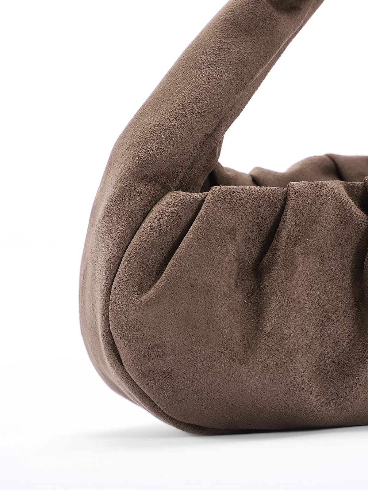 Faux Suede Knotted Top Handle Bag sold by COMMENSE product image thumbnail 5