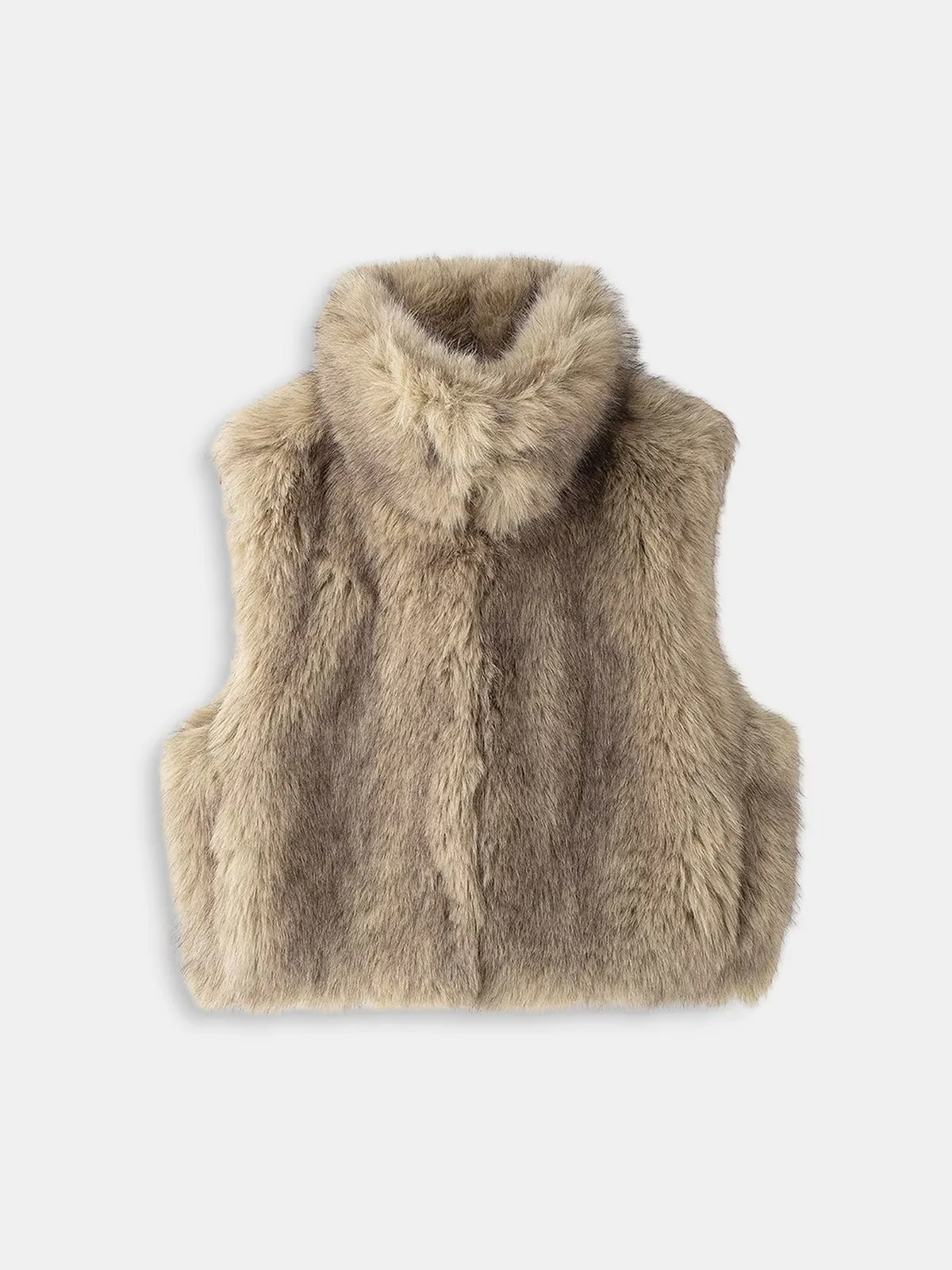 Faux Fur Sleeveless Vest without Belt sold by COMMENSE product image thumbnail 5