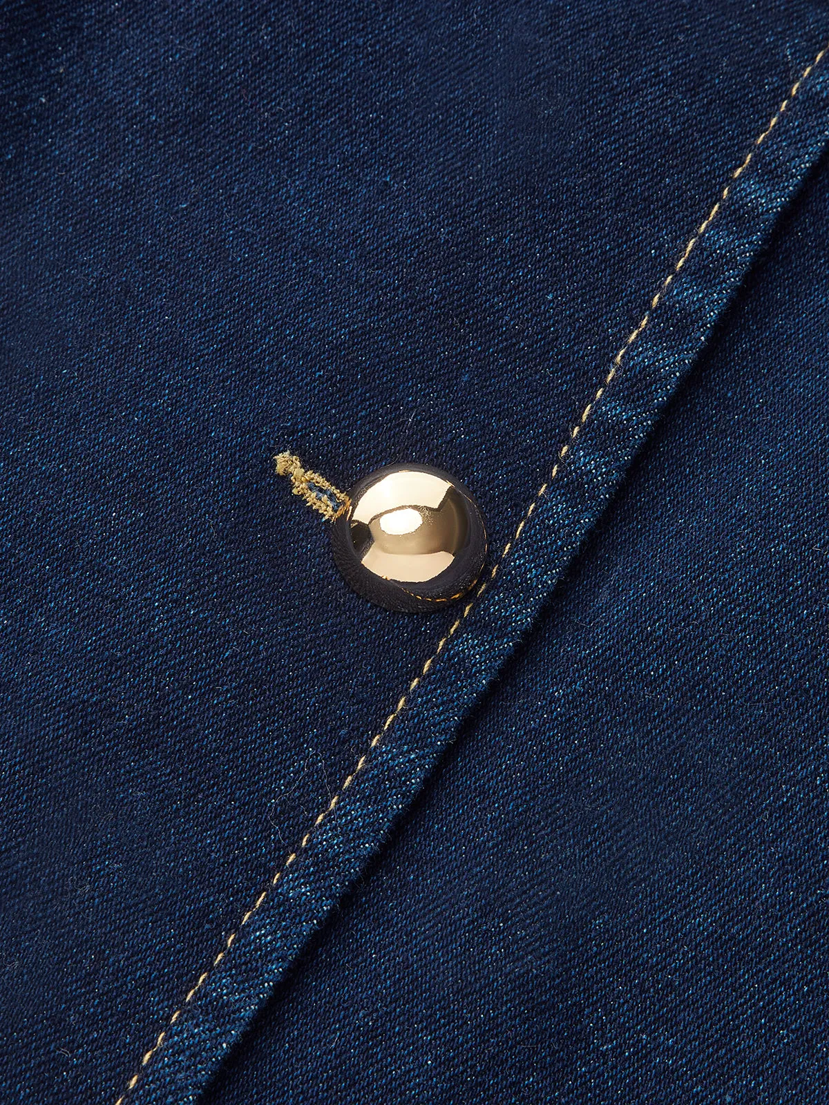 Double-Breasted Denim Sleeveless Mini Dress sold by COMMENSE product image thumbnail 3