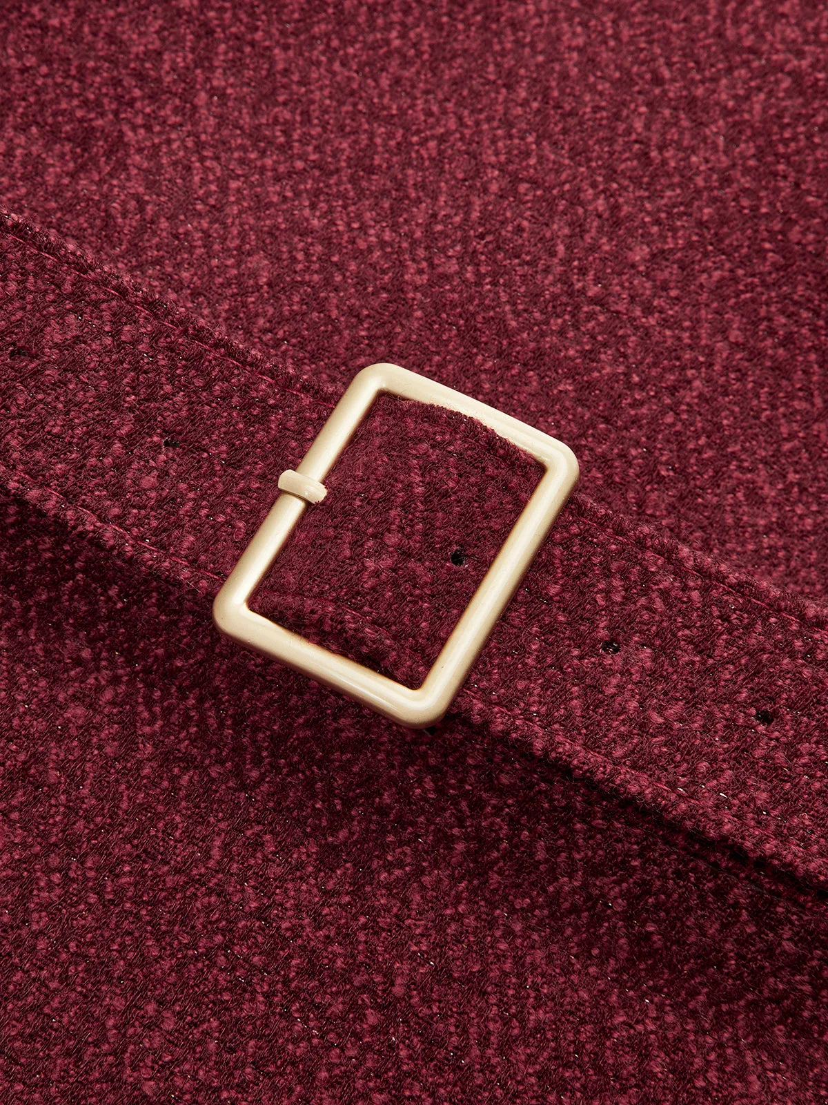 Belted Asymmetric Cap Sleeve V-Neck Vest sold by COMMENSE product image thumbnail 4