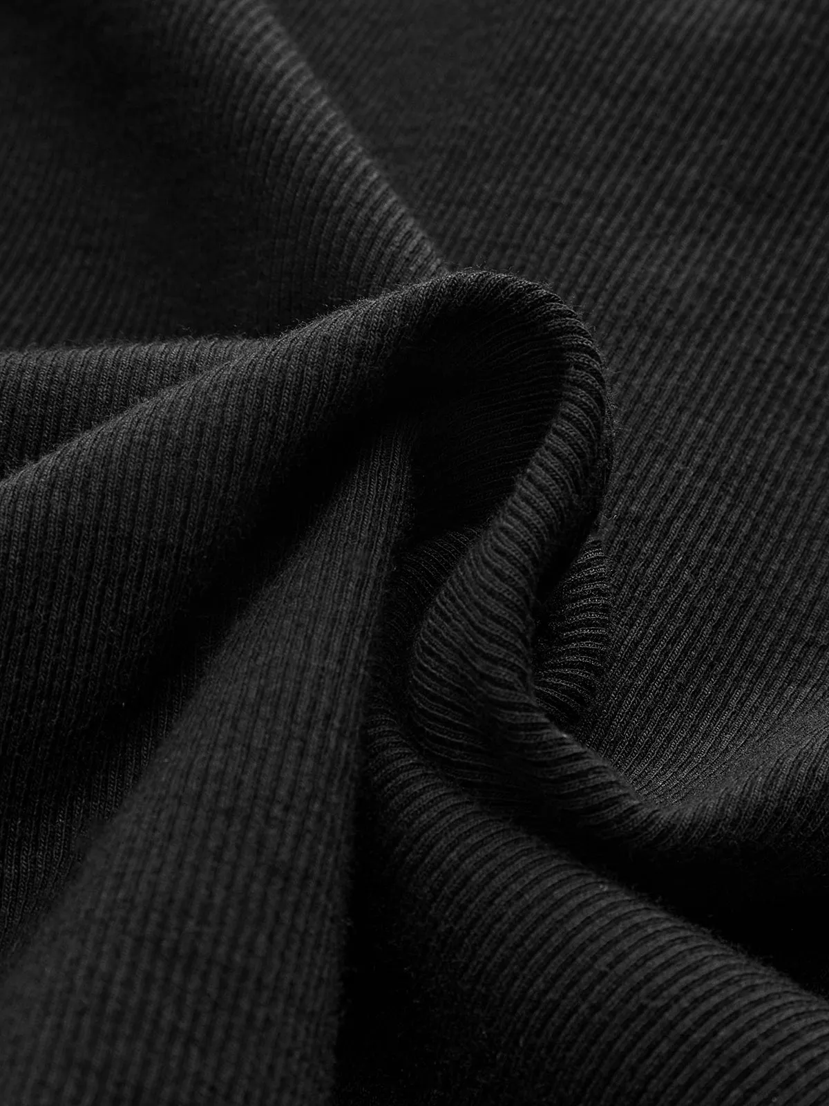 Lace V-Neck Button Ribbed Long Sleeve Top sold by COMMENSE product image thumbnail 3