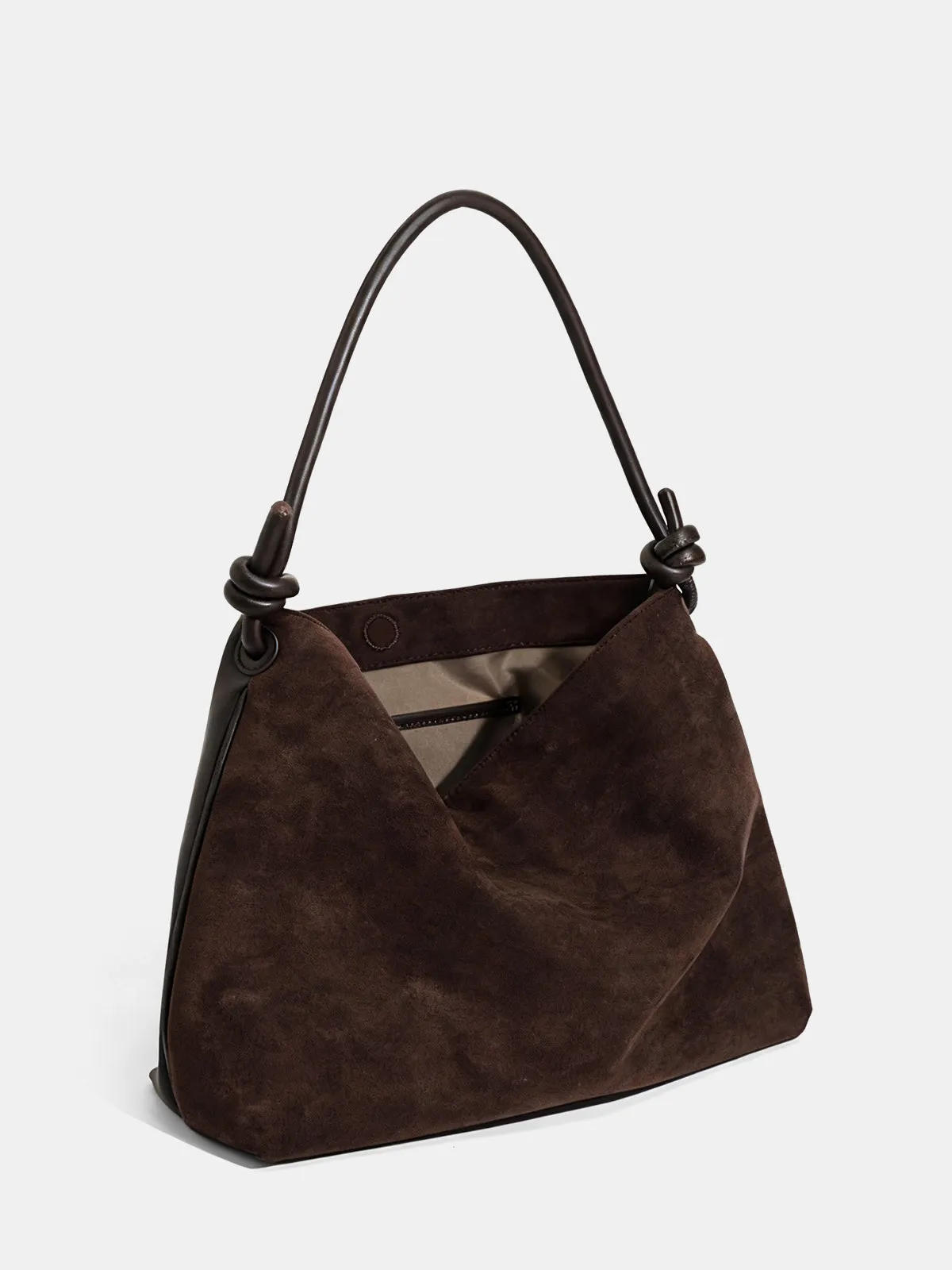 Suede Effect Knot Hobo Bag sold by COMMENSE product image thumbnail 2