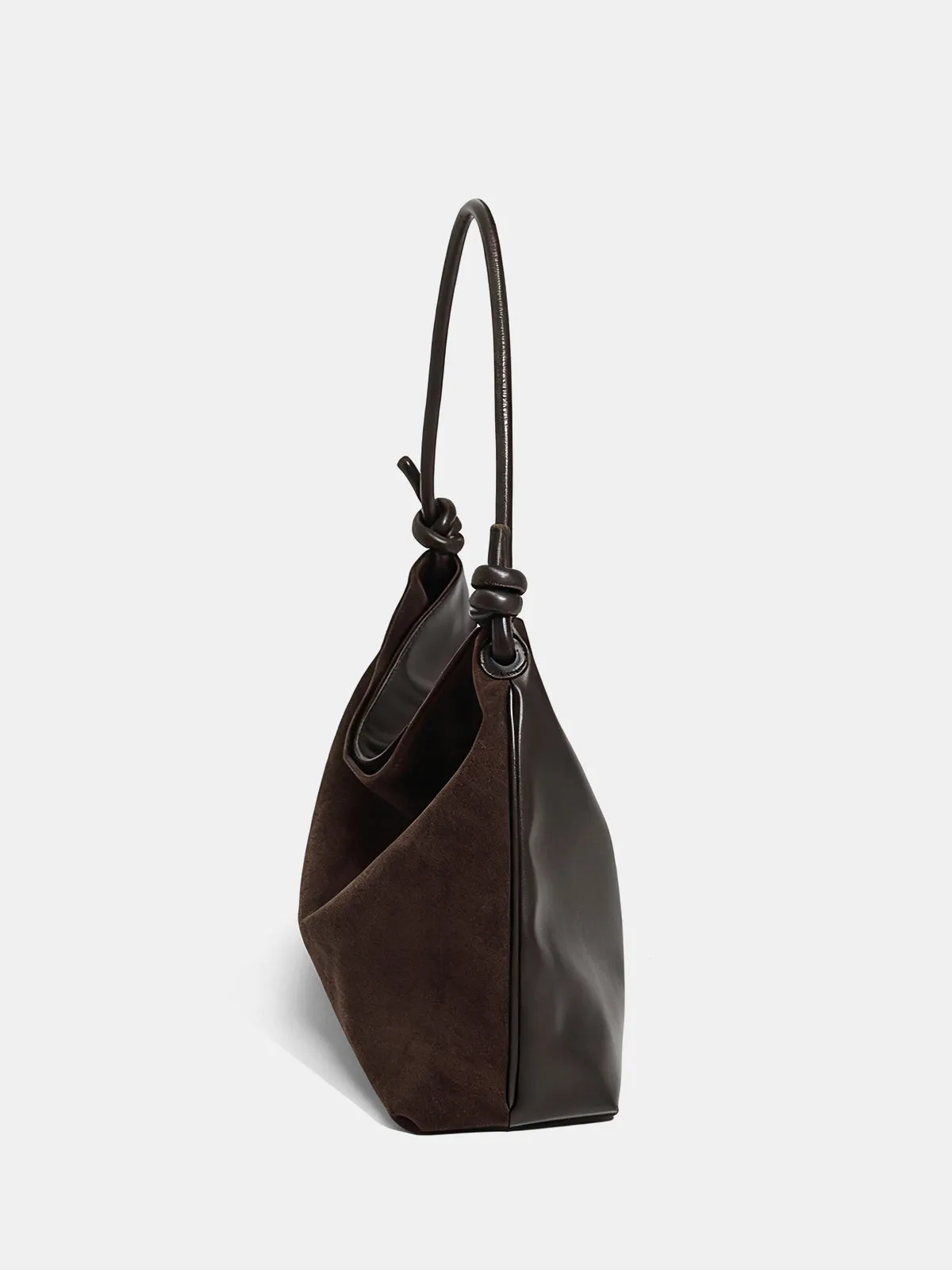 Suede Effect Knot Hobo Bag sold by COMMENSE product image thumbnail 4