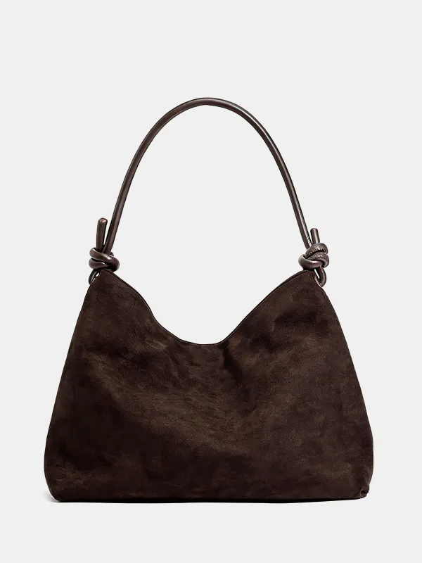 Suede Effect Knot Hobo Bag sold by COMMENSE