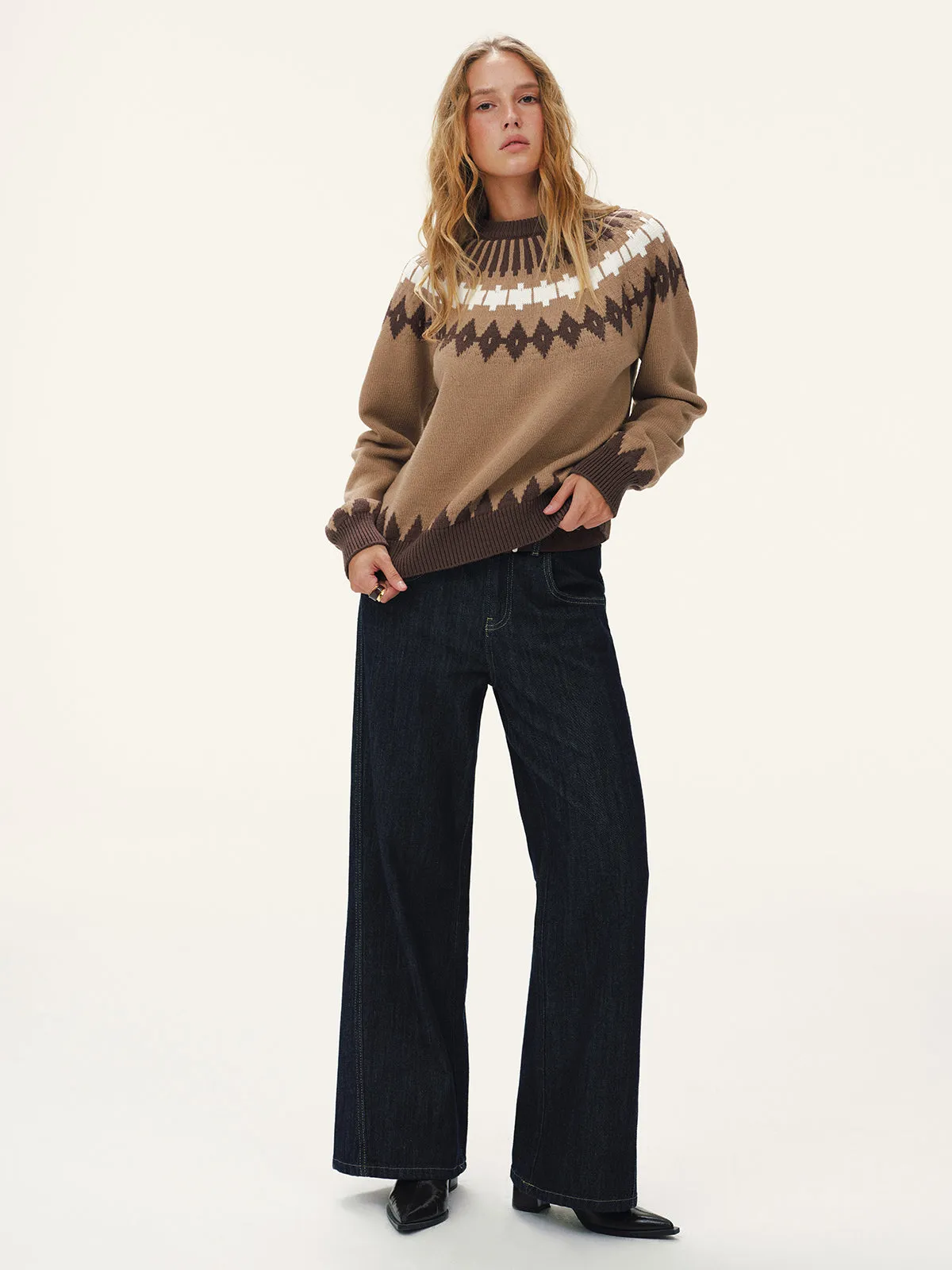 Fair Isle Knitted Sweater sold by COMMENSE product image thumbnail 4