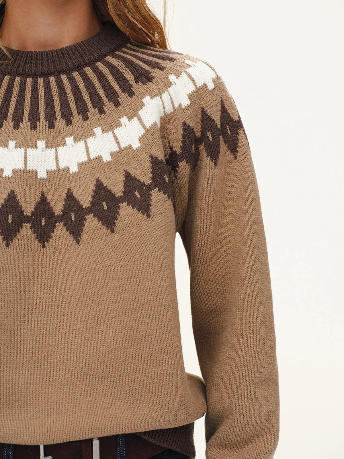 Fair Isle Knitted Sweater sold by COMMENSE product image thumbnail 2