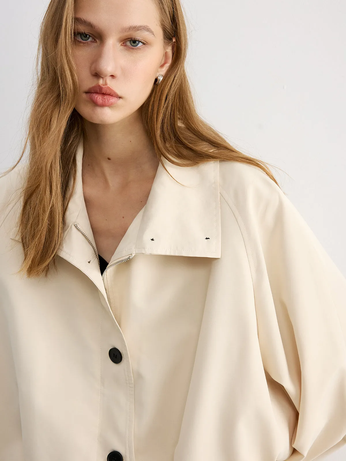 Collared Button Trench Coat sold by COMMENSE product image thumbnail 3