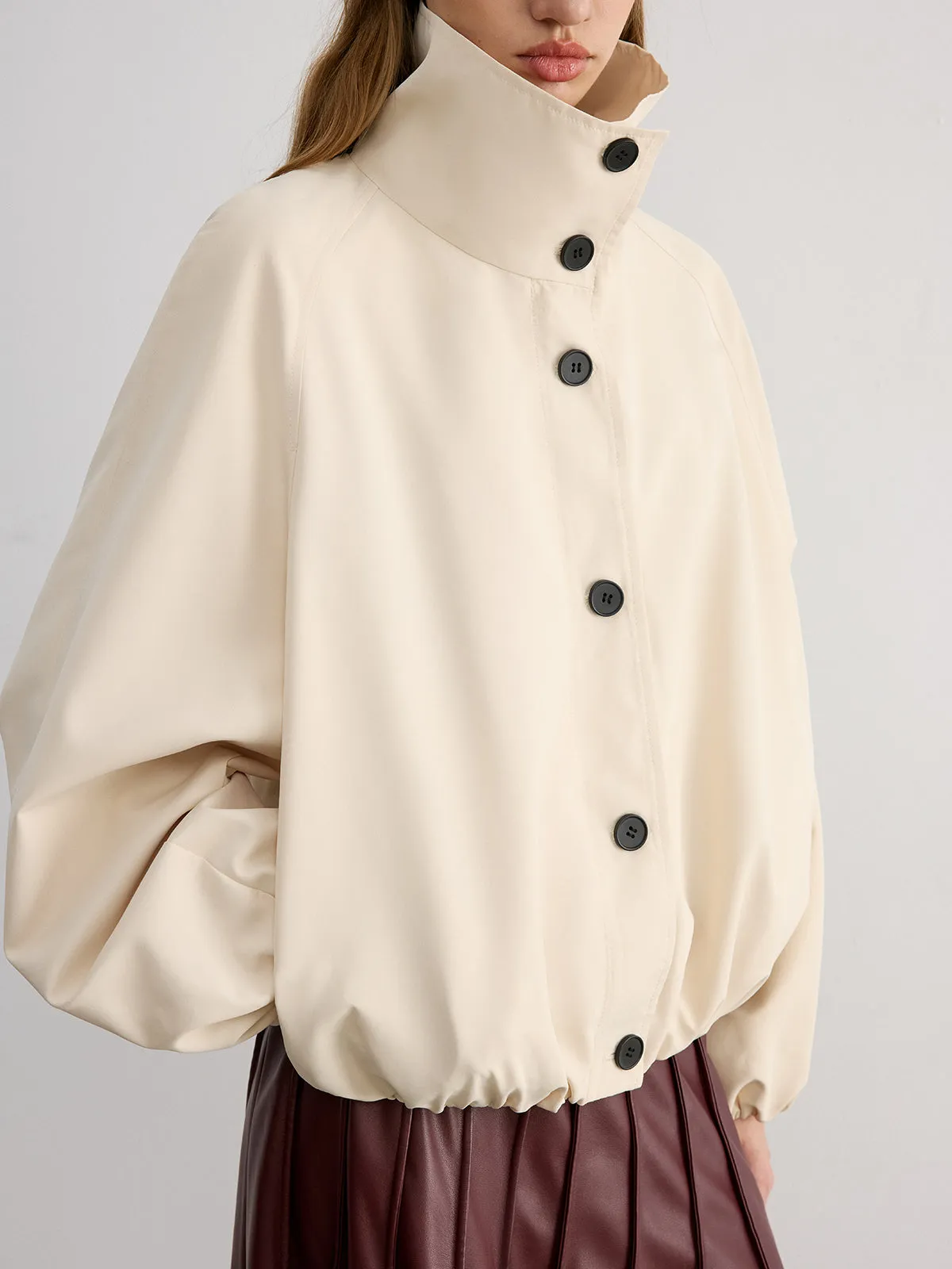 Collared Button Trench Coat sold by COMMENSE product image thumbnail 5