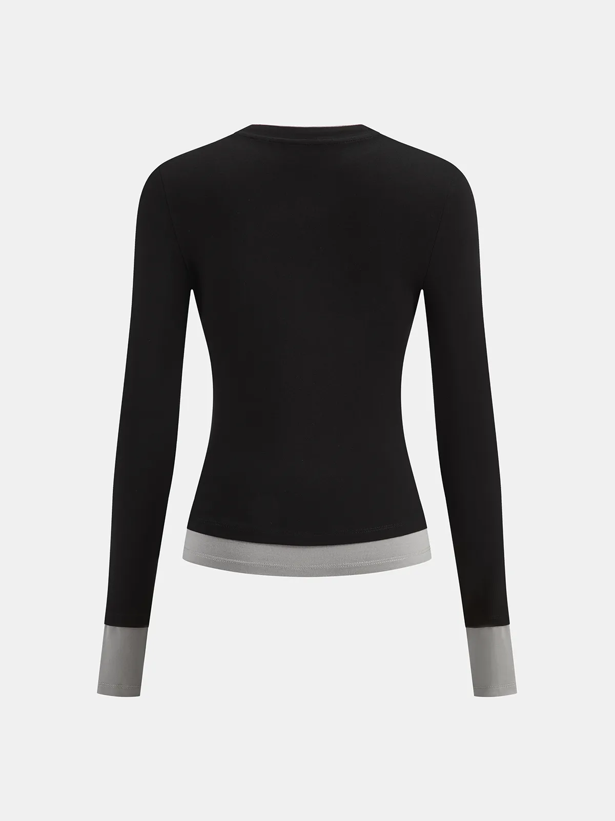 Color-Block Long-Sleeve Top sold by COMMENSE product image thumbnail 2