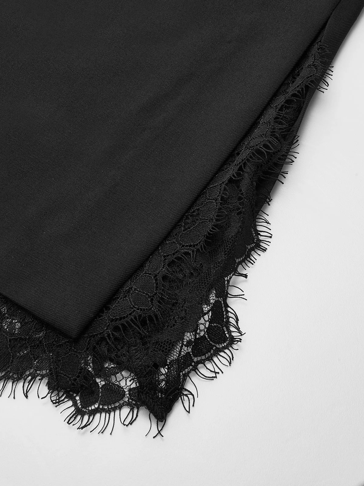 Lace Trim Wide-Leg Pants sold by COMMENSE product image thumbnail 4