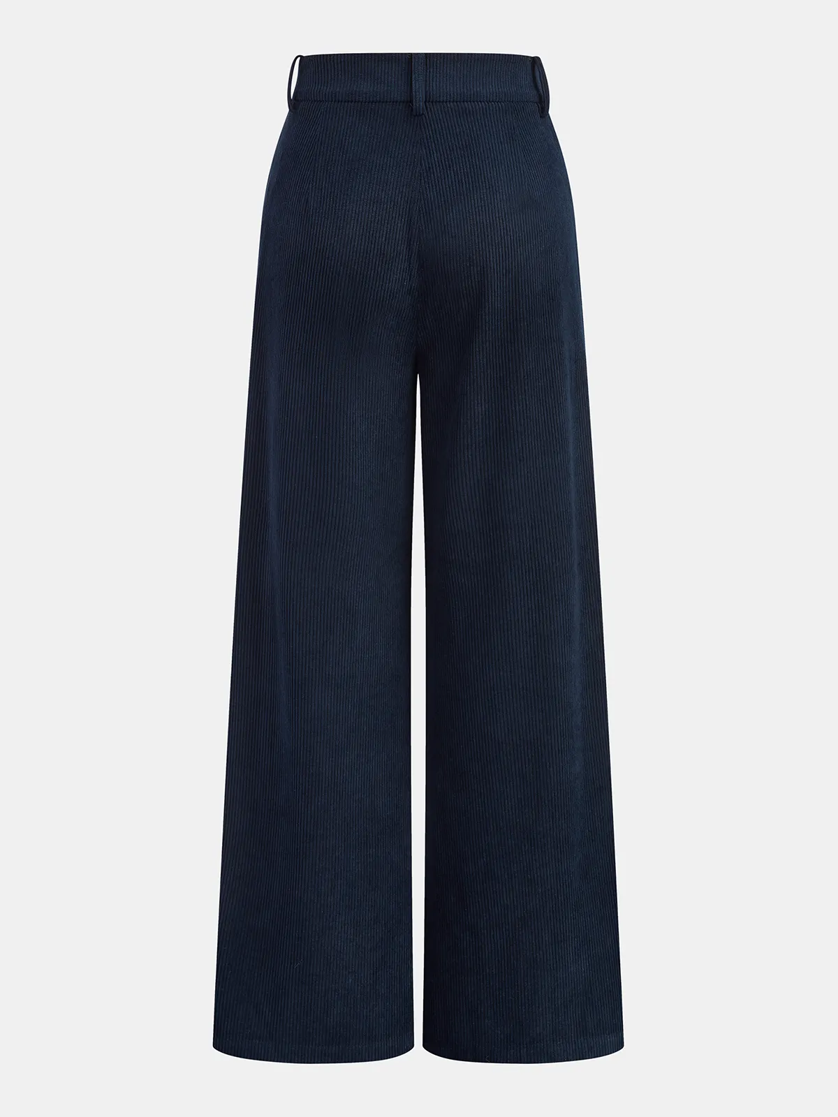 Corduroy Pleated Mid-Waist Wide-Leg Pants sold by COMMENSE product image thumbnail 2