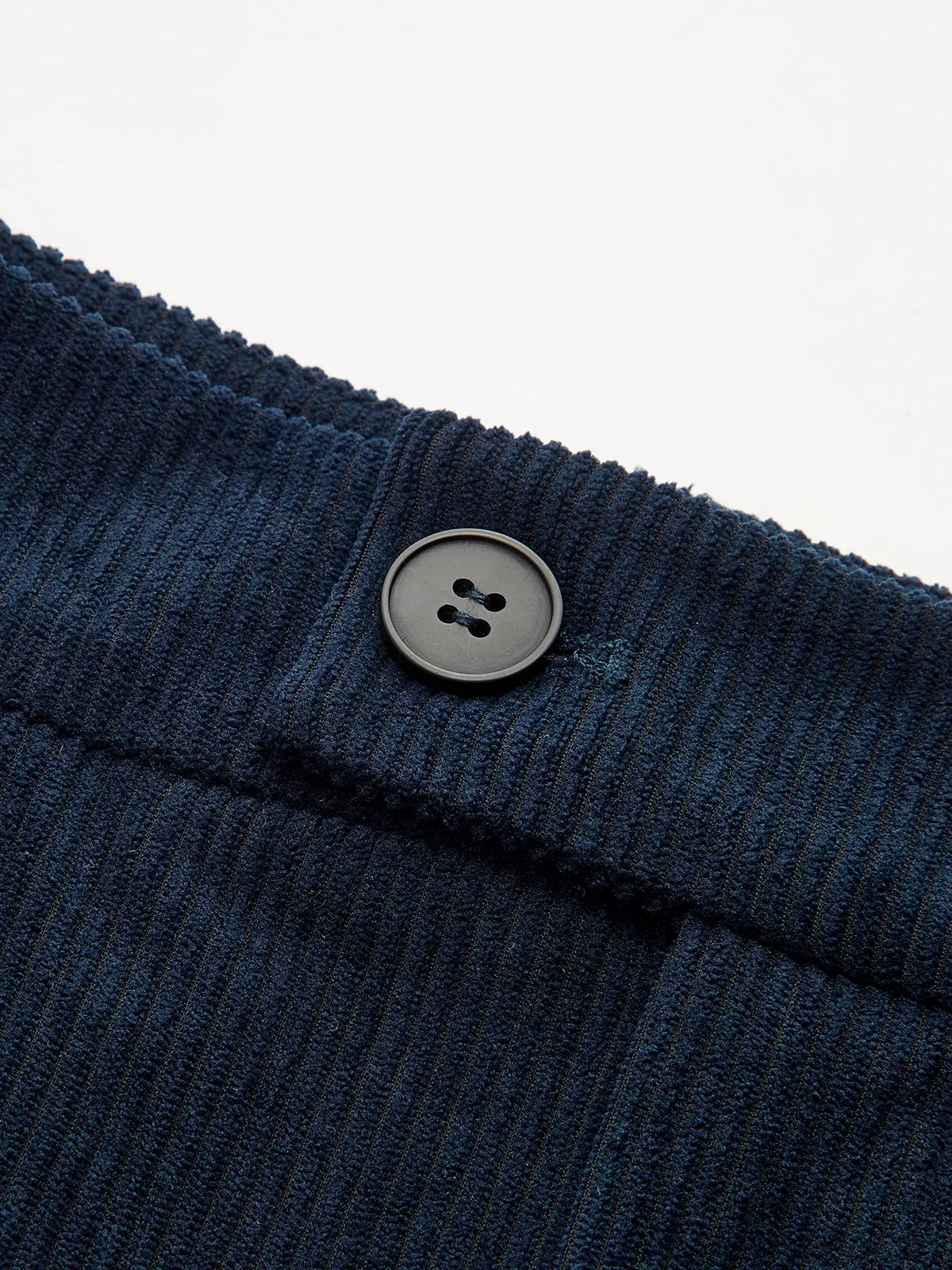 Corduroy Pleated Mid-Waist Wide-Leg Pants sold by COMMENSE product image thumbnail 4