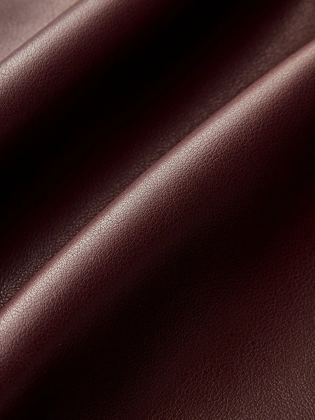 Faux Leather Asymmetric Mermaid Hem Midi Skirt sold by COMMENSE product image thumbnail 3