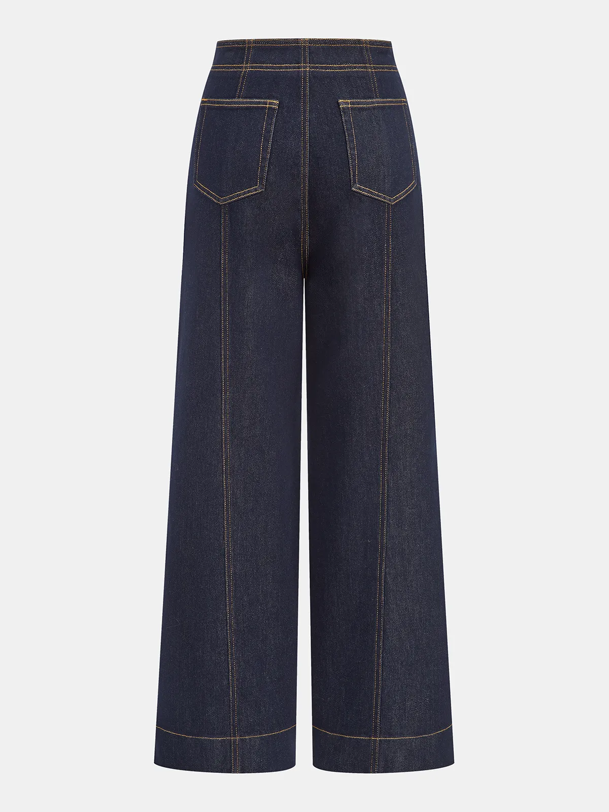 Horsebit Detail Denim Mid-Waist Jeans sold by COMMENSE product image thumbnail 2