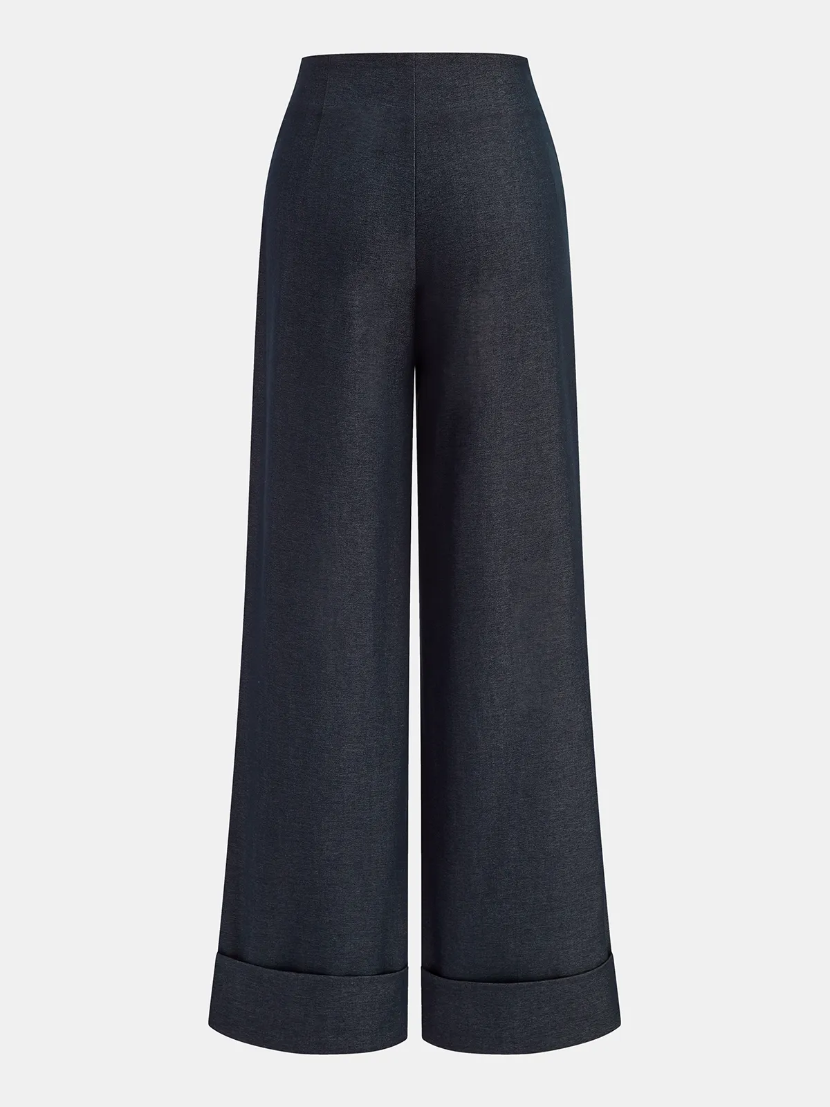 Metal Detail Mid-Waist Cuffed pants sold by COMMENSE product image thumbnail 2