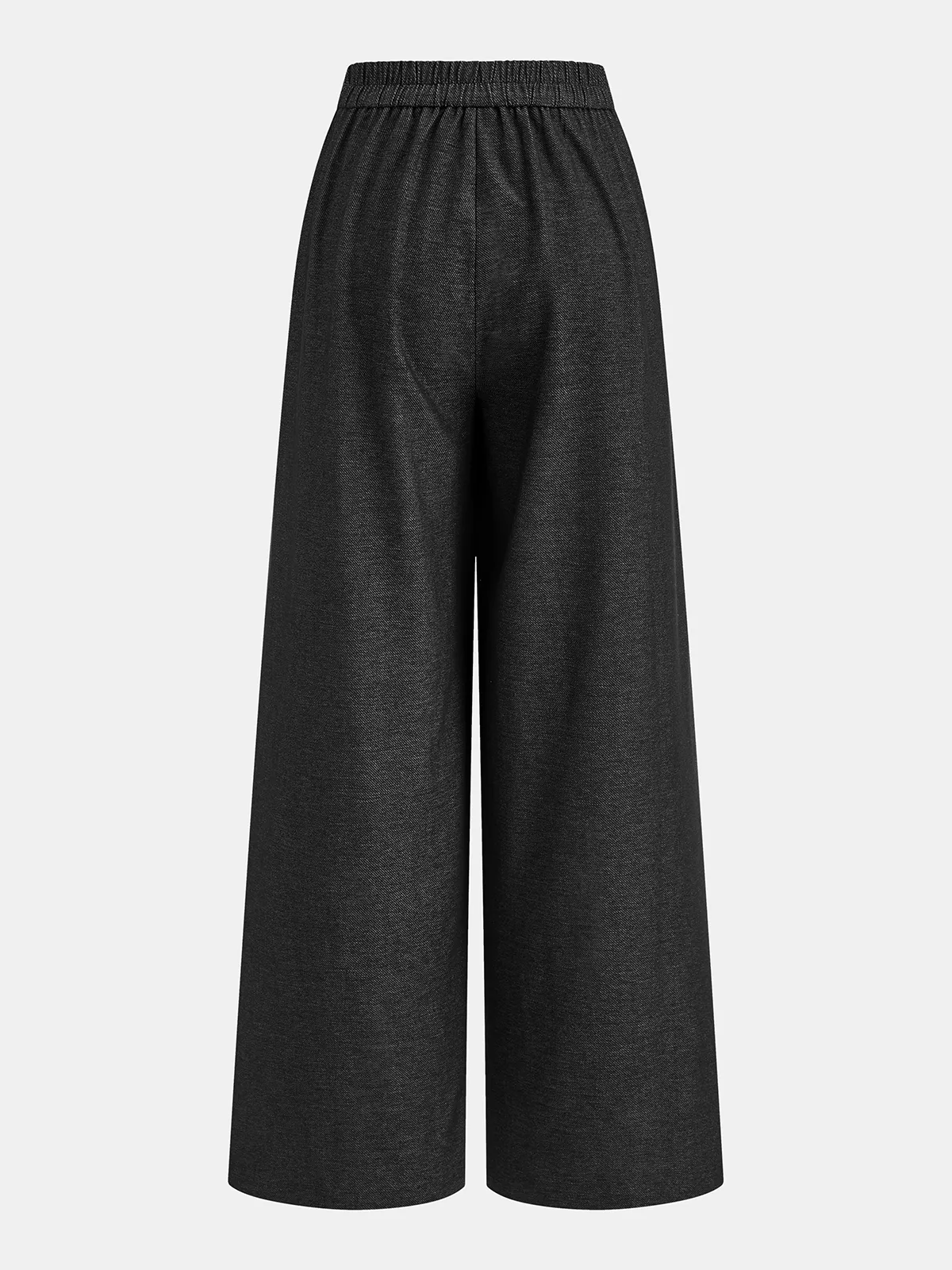 Elastic Waist High-Waist Wide-Leg Pants sold by COMMENSE product image thumbnail 2