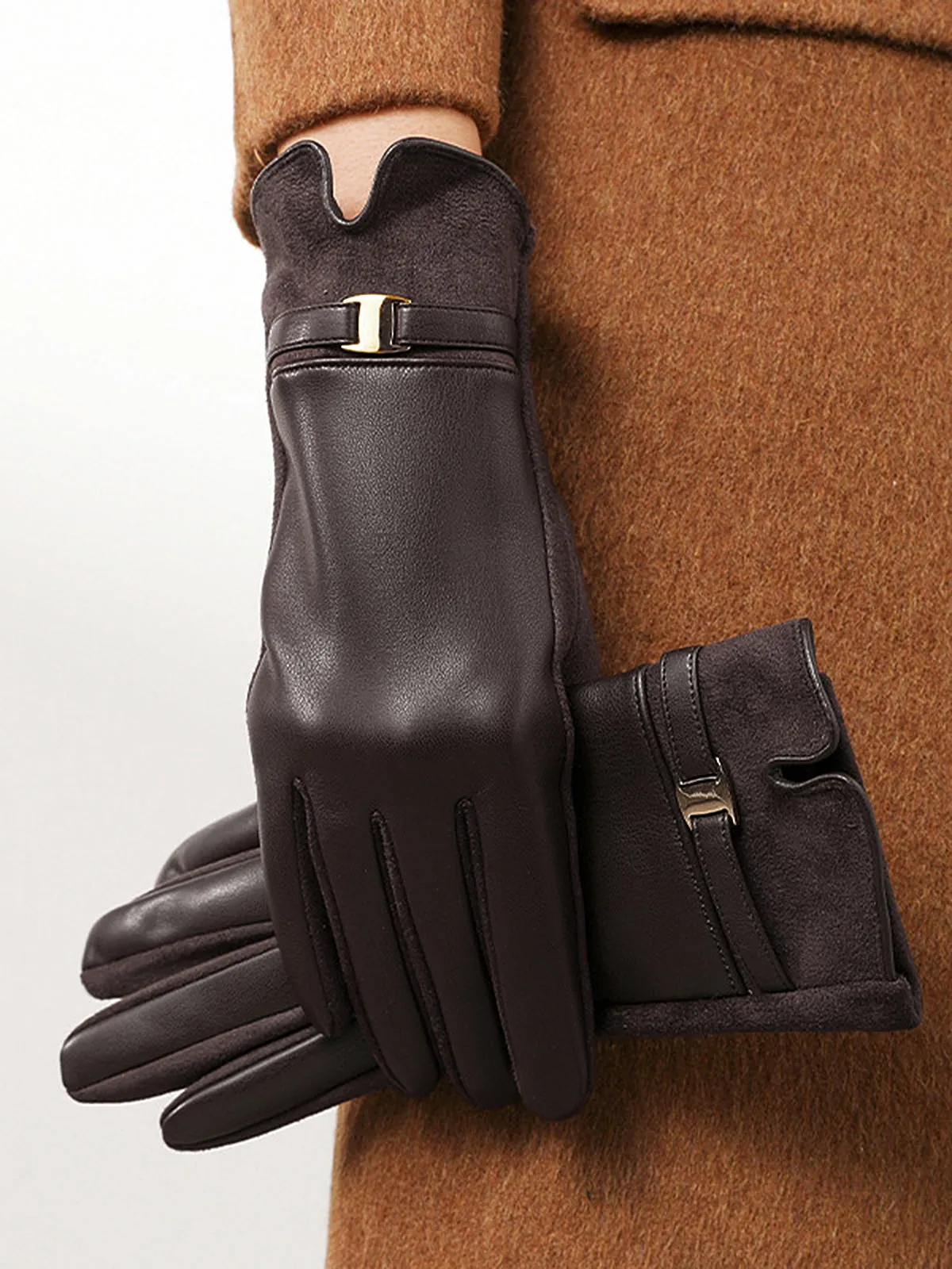 PU Leather Warm Gloves sold by COMMENSE