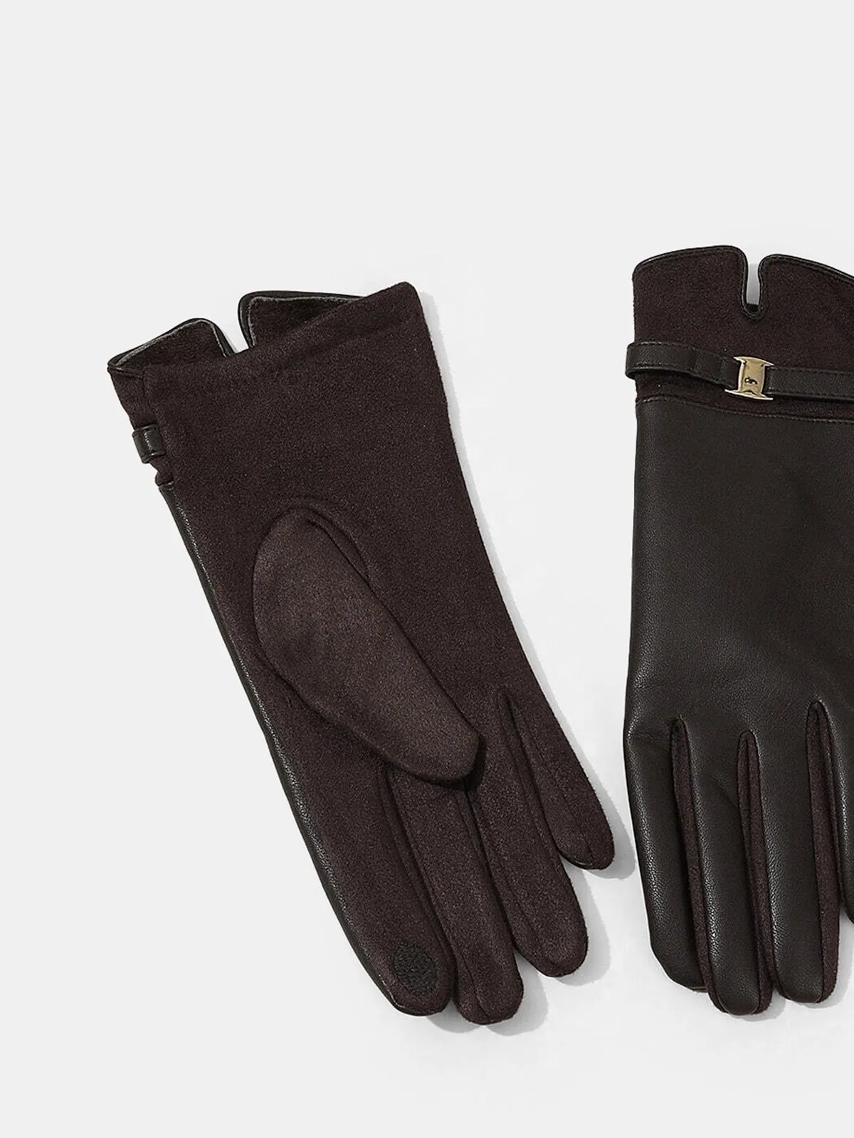 PU Leather Warm Gloves sold by COMMENSE product image thumbnail 3