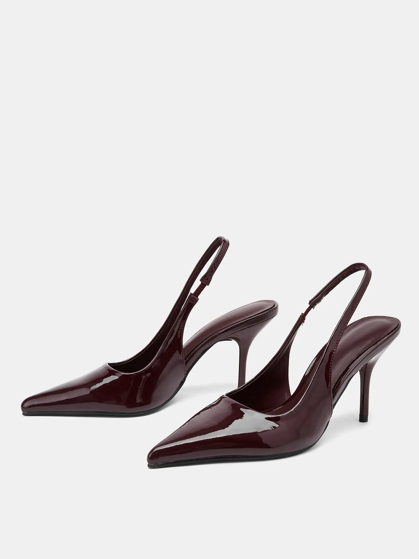 PU Patent Leather Slingback Pumps sold by COMMENSE product image thumbnail 2