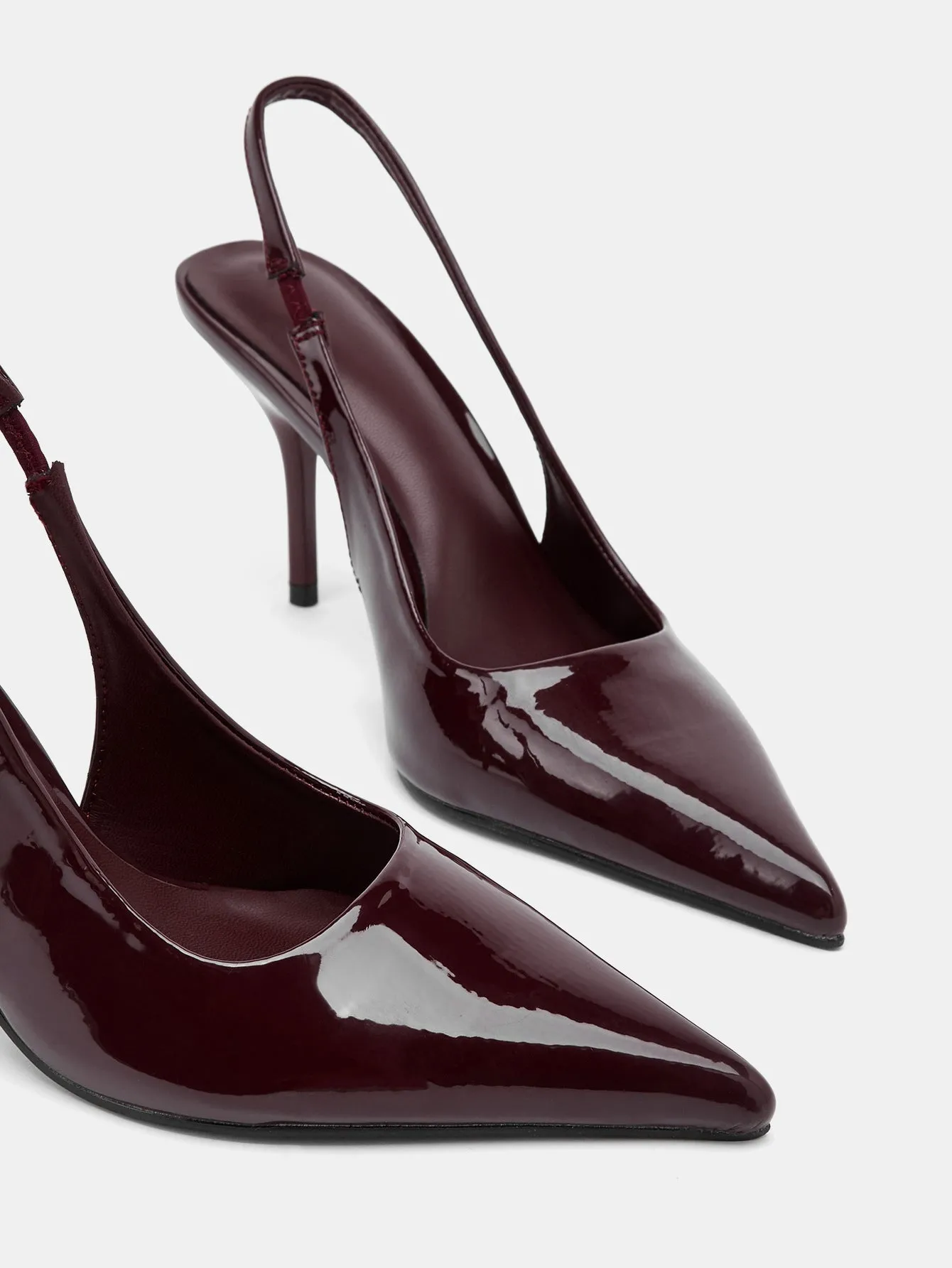 PU Patent Leather Slingback Pumps sold by COMMENSE product image thumbnail 3