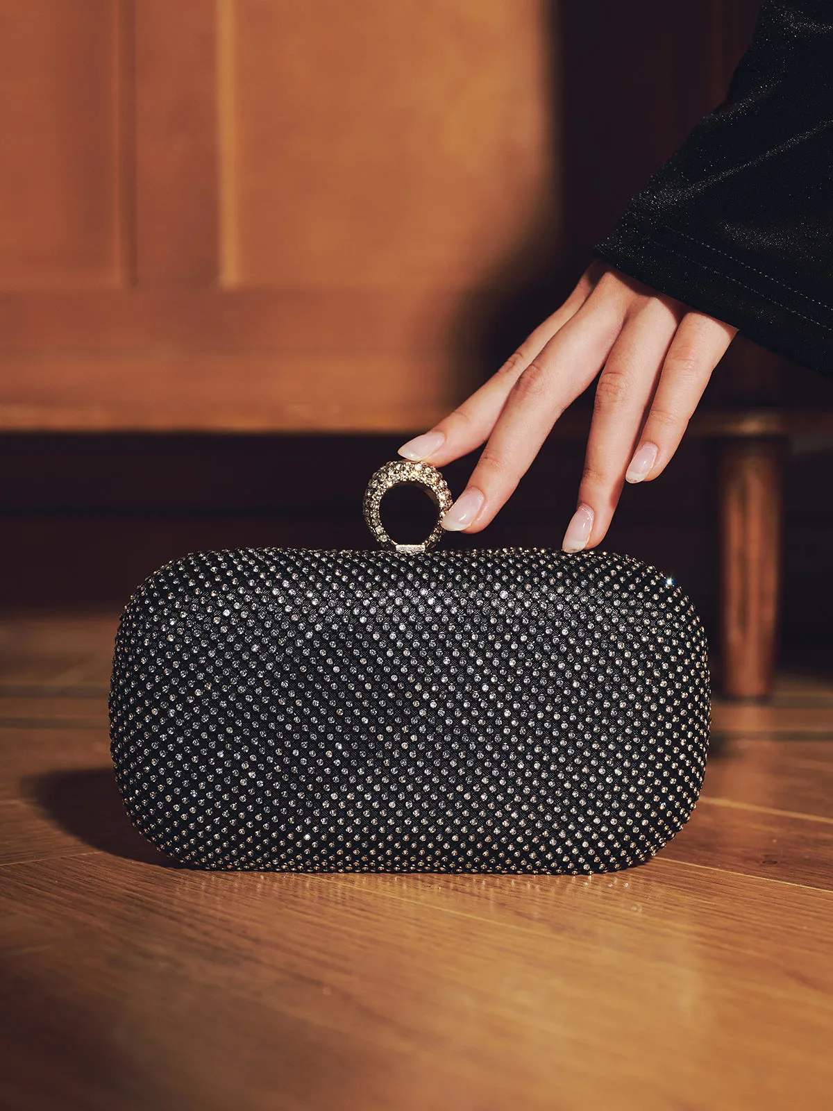 Rhinestone Embellished Clutch Bag sold by COMMENSE product image thumbnail 2