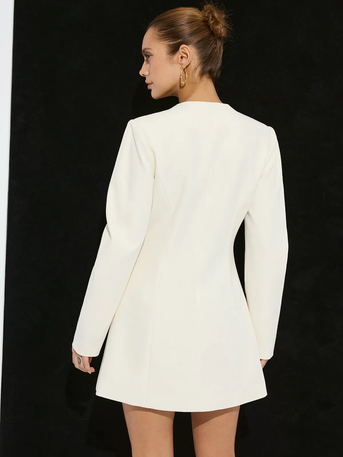 Double-Breasted Mini Blazer Dress sold by COMMENSE product image thumbnail 5