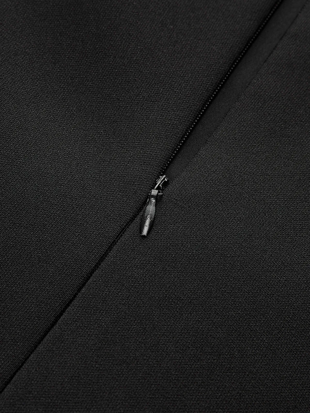 Pleated Hem Panel Asymmetric Metal Detail Mini Dress sold by COMMENSE product image thumbnail 4