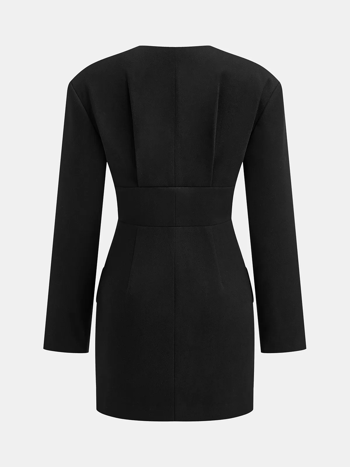 Zip-Front Gold Embellished Mini Dress sold by COMMENSE product image thumbnail 2