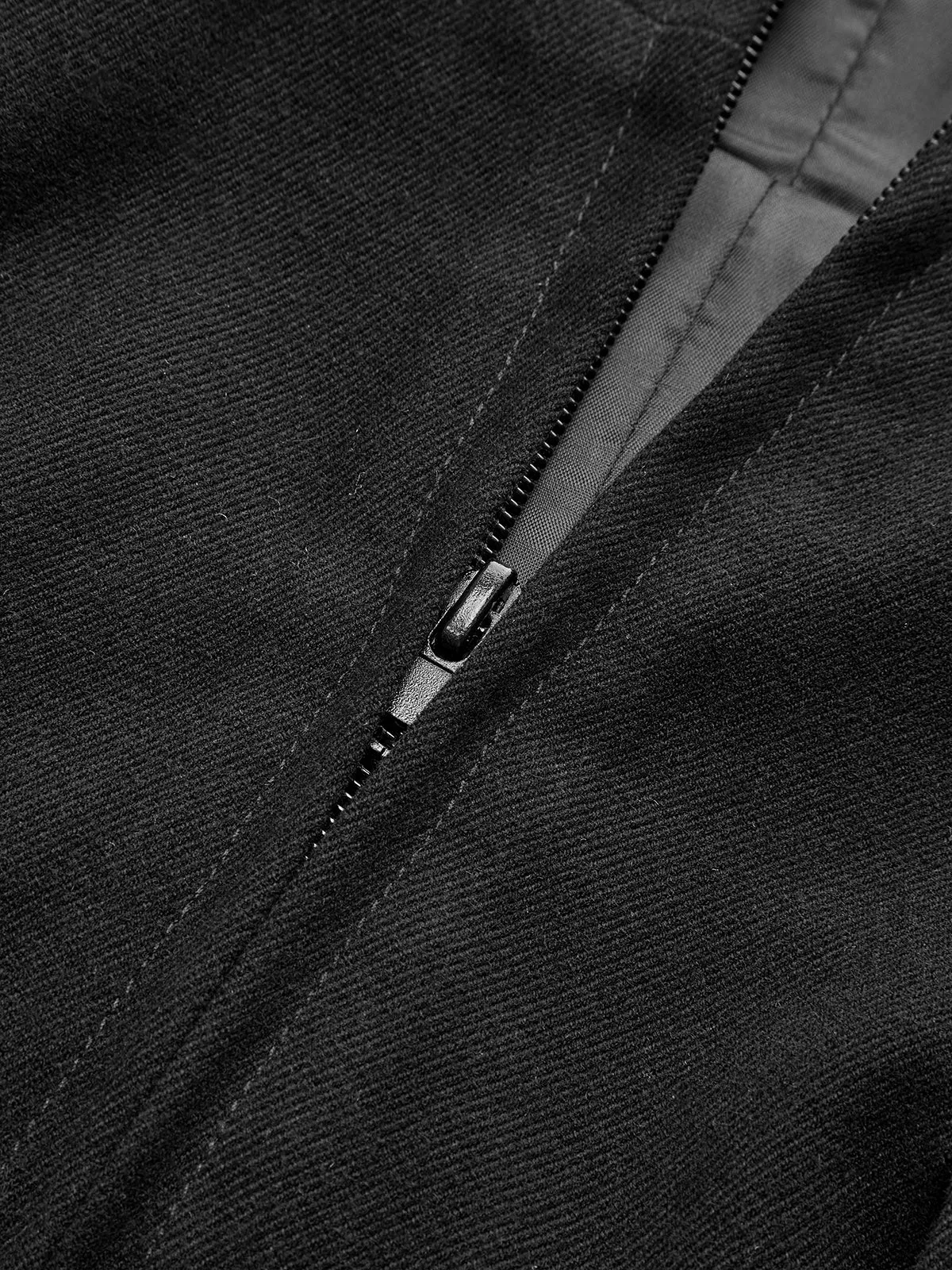 Zip-Front Gold Embellished Mini Dress sold by COMMENSE product image thumbnail 4