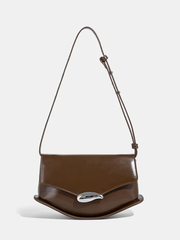 PU Leather Curved Shoulder Bag sold by COMMENSE