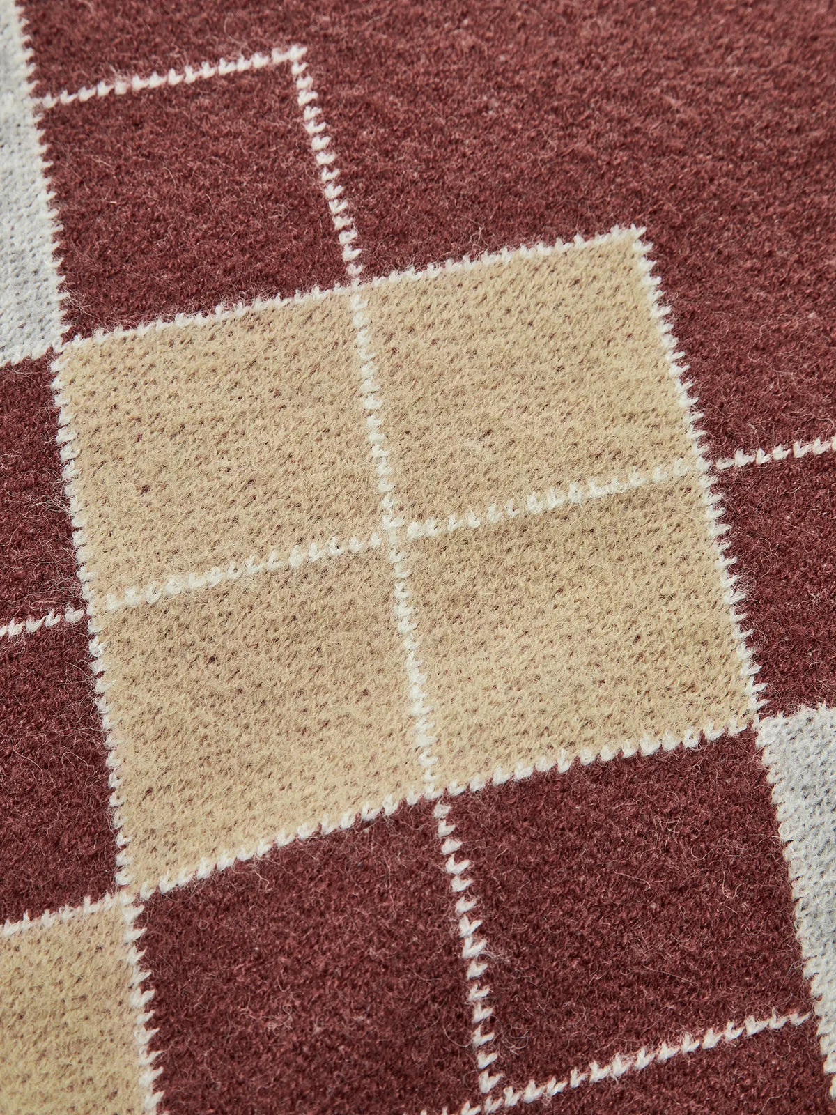 Mock Neck Argyle Sweater sold by COMMENSE product image thumbnail 4