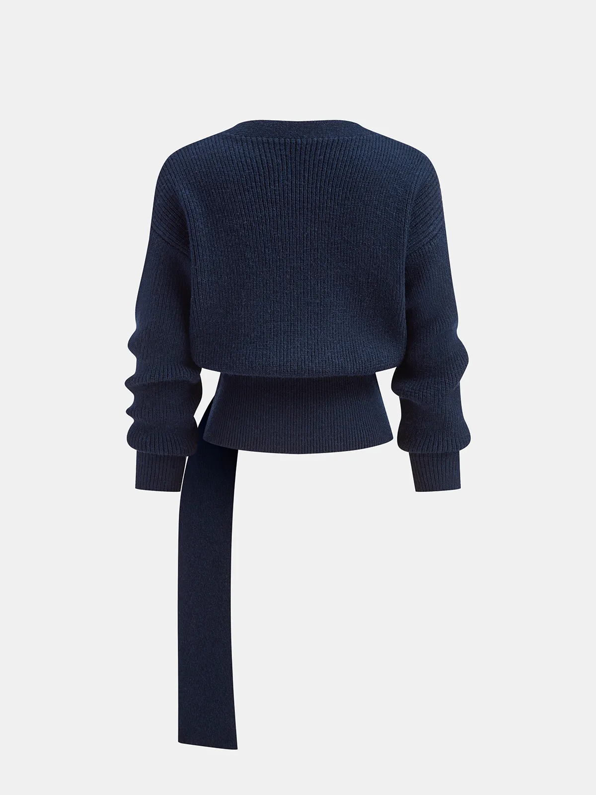 Metal Ring Knit Wrap Cardigan sold by COMMENSE product image thumbnail 2