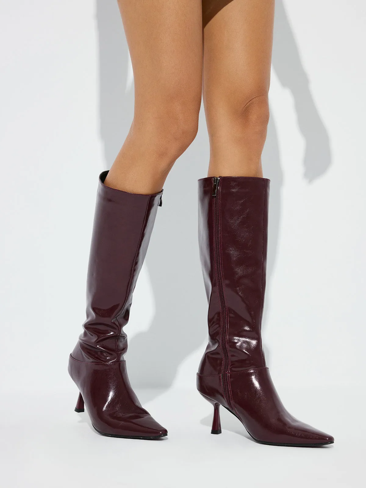 Knee-High Stiletto Boots sold by COMMENSE product image thumbnail 4