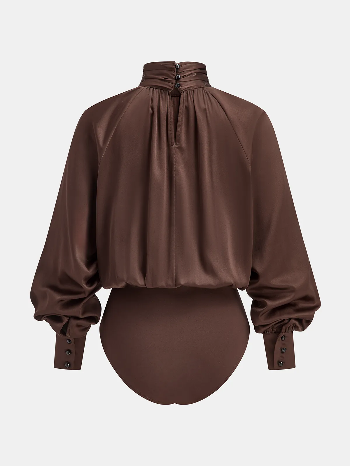 Satin Turtleneck Bodysuit sold by COMMENSE product image thumbnail 5