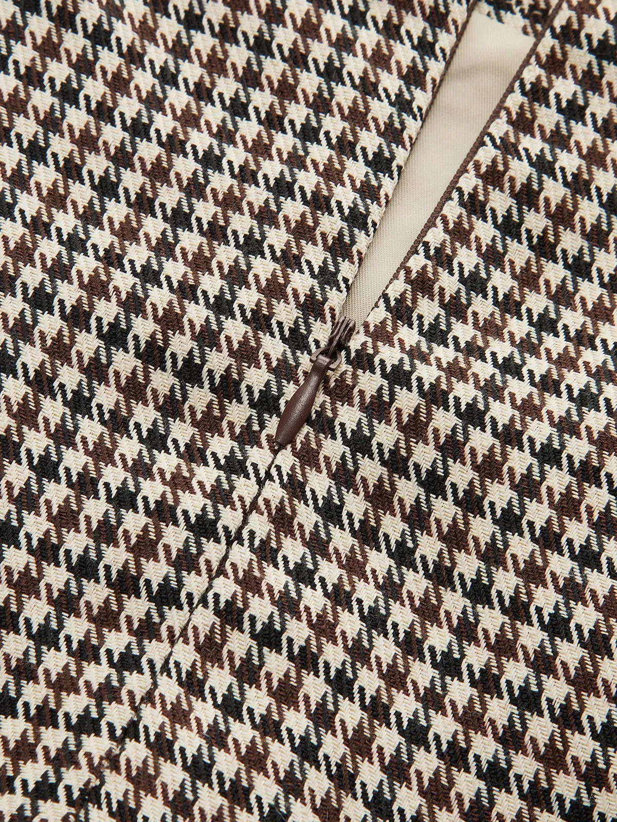 Houndstooth Midi Pencil Skirt sold by COMMENSE product image thumbnail 4