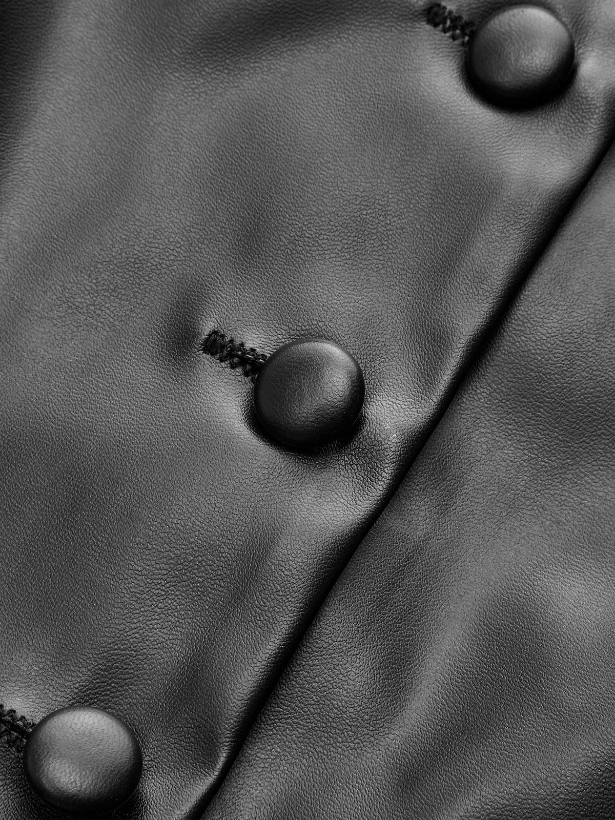 Faux Leather Asymmetric One-Shoulder Top sold by COMMENSE product image thumbnail 4