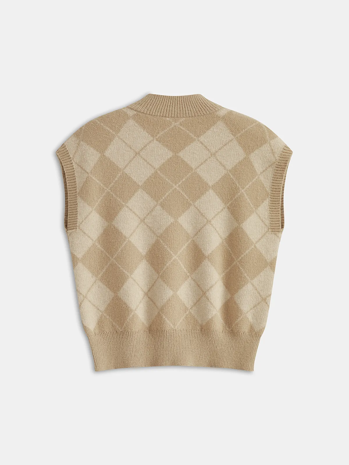 Argyle Knit Sleeveless Vest sold by COMMENSE product image thumbnail 2