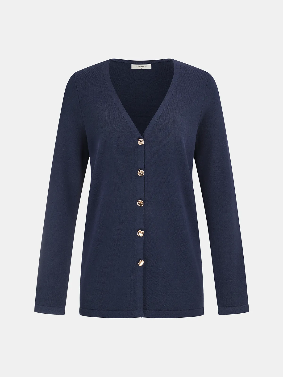 Knit V-Neck Cardigan and Slit Pants Set sold by COMMENSE product image thumbnail 2