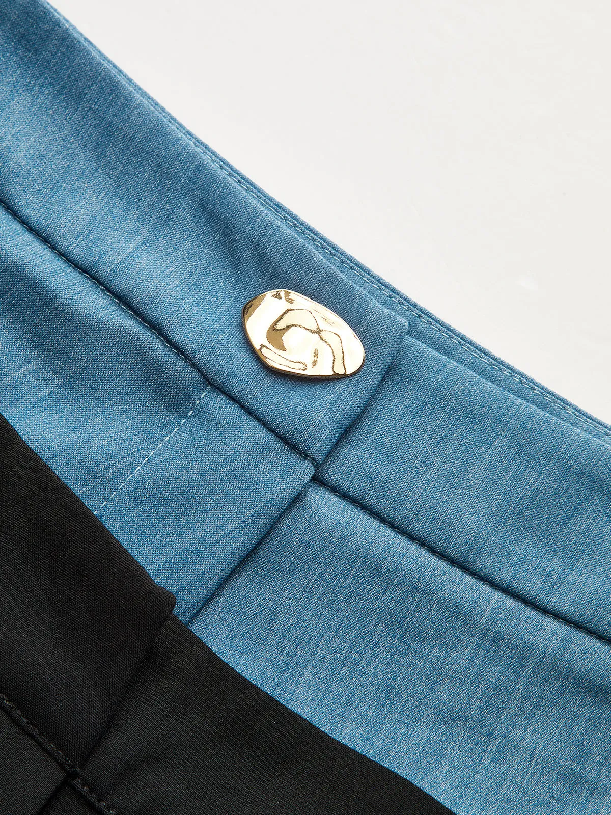 Contrast Waistband Straight-Leg Pants sold by COMMENSE product image thumbnail 4