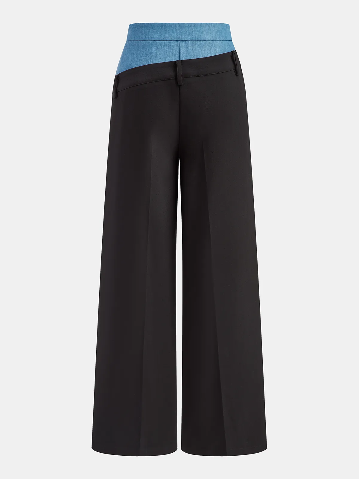Contrast Waistband Straight-Leg Pants sold by COMMENSE product image thumbnail 2